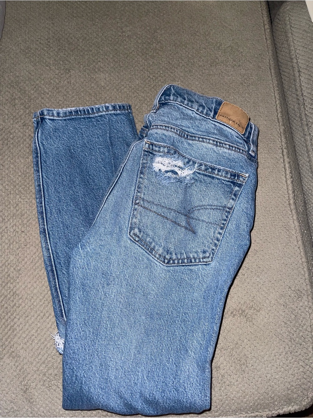 American Eagle Outfitters Light Blue Women's Straight Leg Jeans